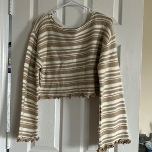 Nasty gal beige and white BNWT sweater